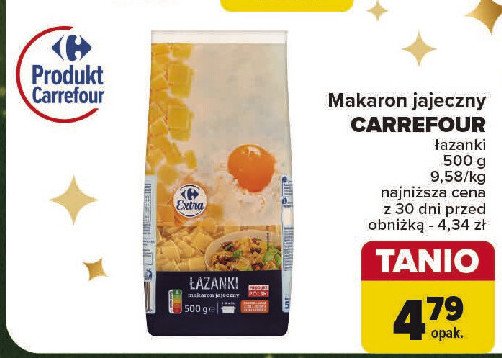 Makaron łazanki Carrefour promocja