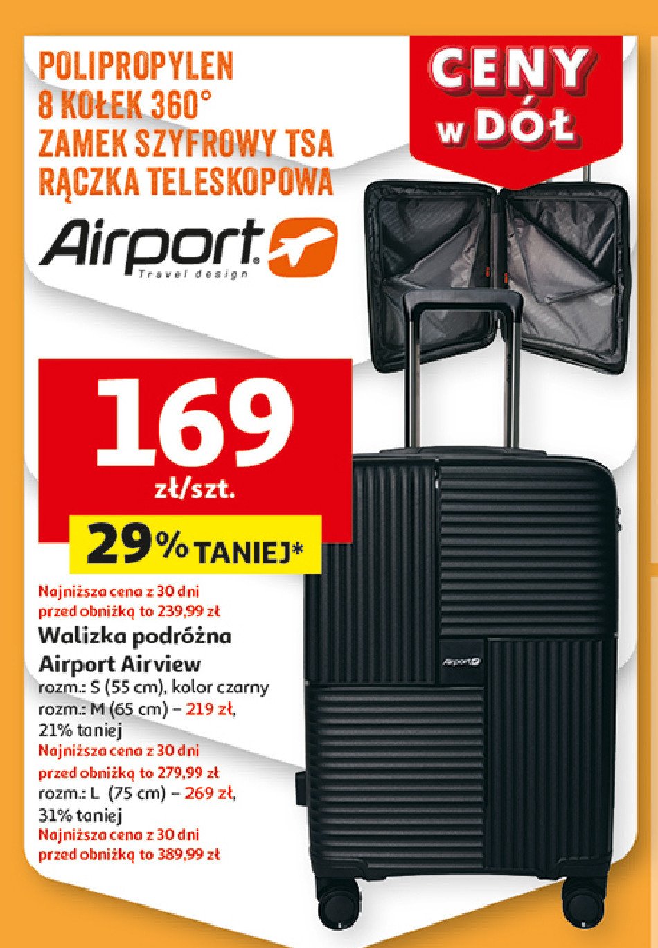 Walizka airview 55 cm Airport promocja