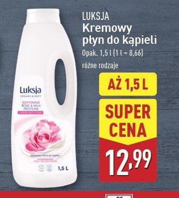 P艂yn do k膮pieli rose & milk Luksja creamy & soft promocja