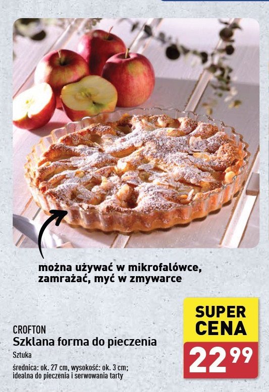 Forma szklana do pieczenia 27 cm Crofton promocja