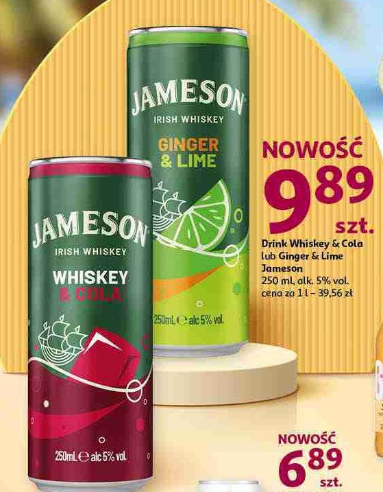 Drink z colą Jameson promocja