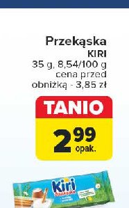 Przekąska: serek+paluszki Kiri promocja