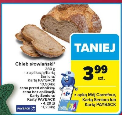 Chleb słowiański promocja w Carrefour Market