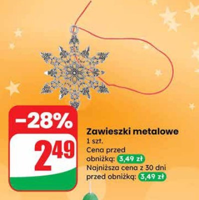 Zawieszki metalowe promocja w Dino
