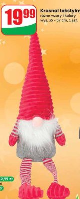 Krasnal tekstylny  promocja w Dino