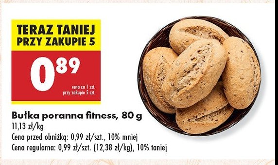 Bułka poranna fitness promocja w Biedronka
