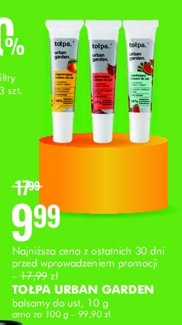 Balsam do ust uj臋drniaj膮cy granat To艂pa urban garden promocja
