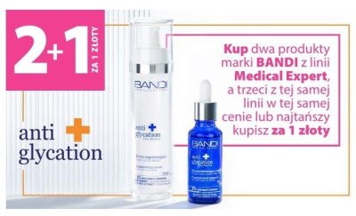 Kosmetyki BANDI Medical Expert linia anti glycation promocja w Hebe