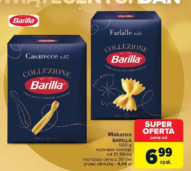 Makaron farfalle Barilla promocja w Carrefour