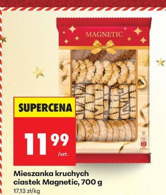 Mieszanka kruchych ciastek Magnetic, 700 g promocja w Biedronka