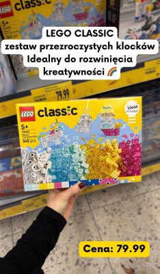 Zestaw przezroczystych klocków Classic  promocja w Kaufland