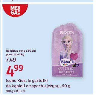 Kryształki do kąpieli elsa Isana promocja w Rossmann