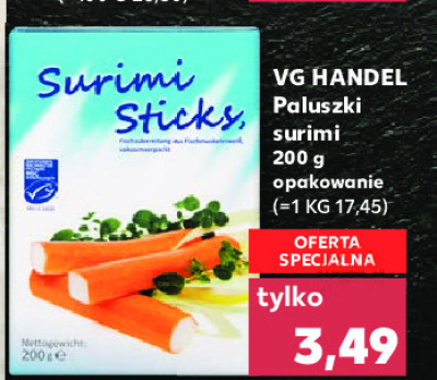 Paluszki surimi promocja