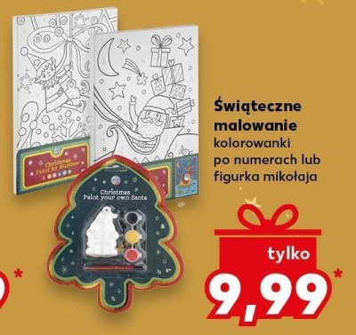 Świąteczne malowanie kolorowanki po numerach  promocja w Kaufland