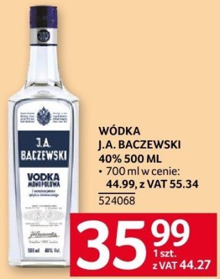 Wódka promocja w Selgros