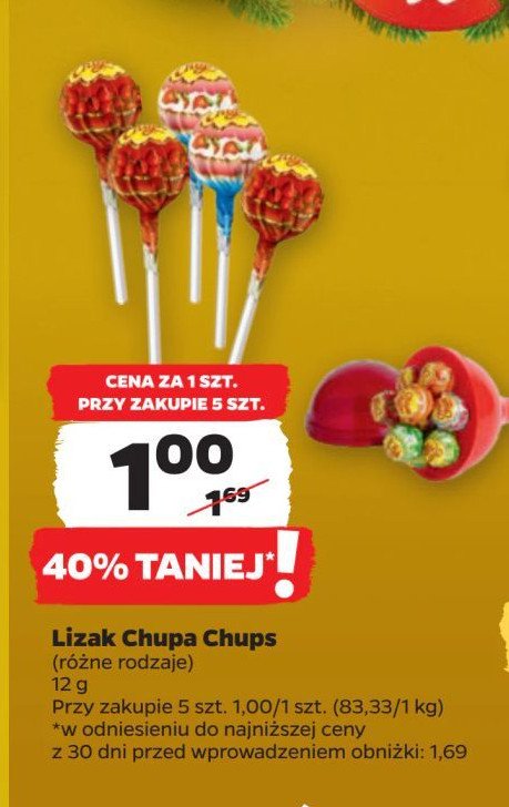 Lizak strawberry Chupa chups promocja