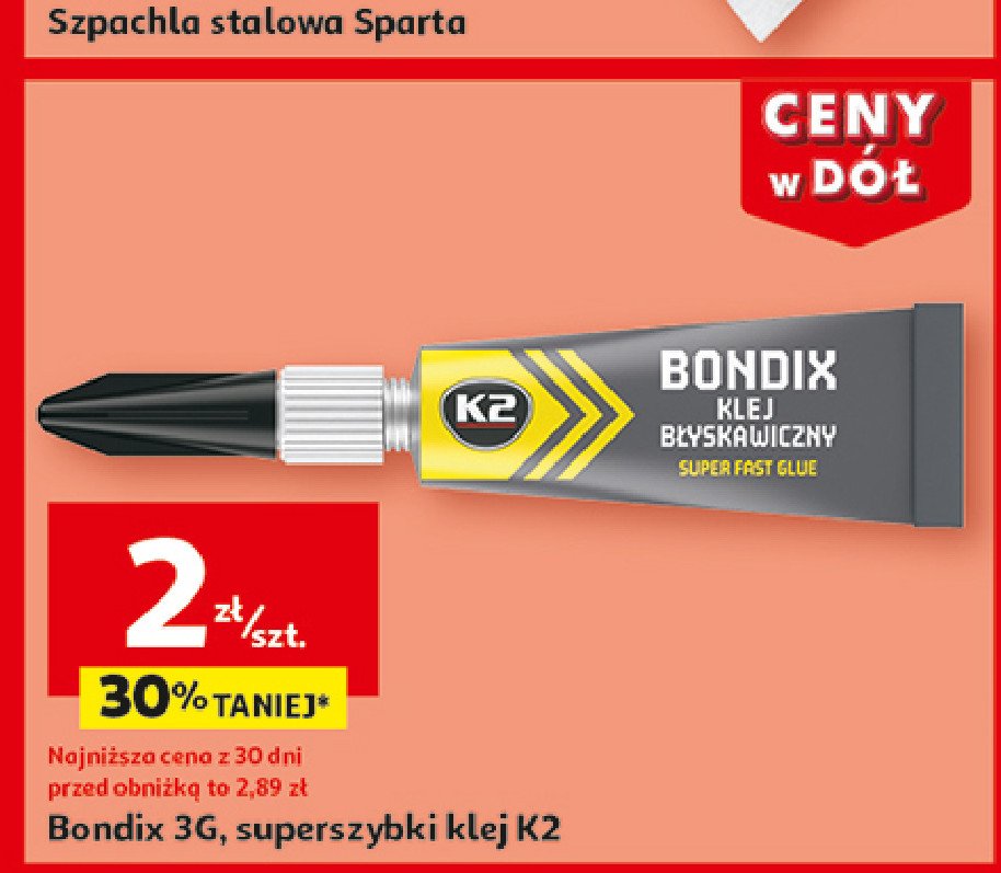 Klej szybkoschnący uniwersalny bondix K2 promocja