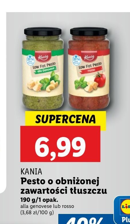 Pesto rosso o obniżonej zawartości tłuszczu Kania promocja