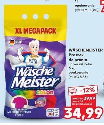 Proszek do prania color WASCHE MEISTER promocja