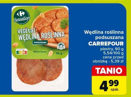 Wędlina roślinna Carrefour sensation promocja