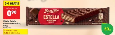Wafel Estella deserowy Bonitki 50g promocja w Biedronka