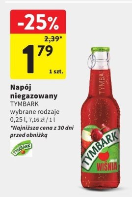 Napój niegazowany Tymbark promocja w Intermarche