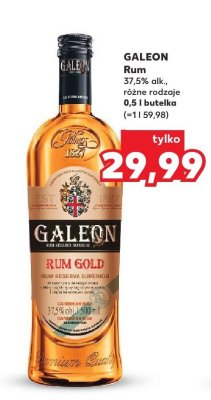 Rum GALEON 37,5% alk. różne rodzaje 0,5 l butelka promocja w Kaufland