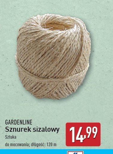 Sznurek sizalowy 120 cm GARDEN LINE promocja w Aldi