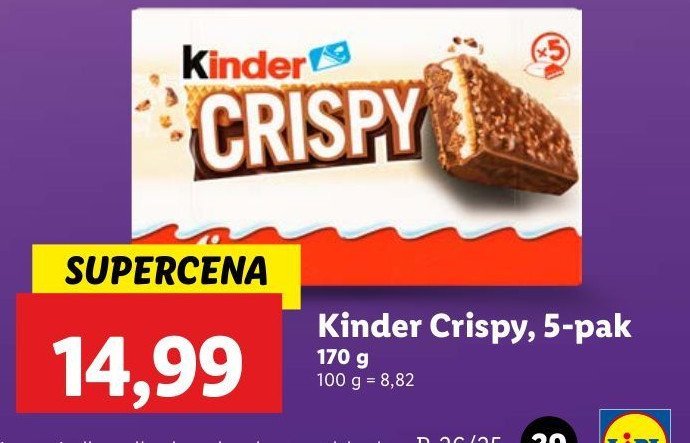 Batony Kinder crispy promocja