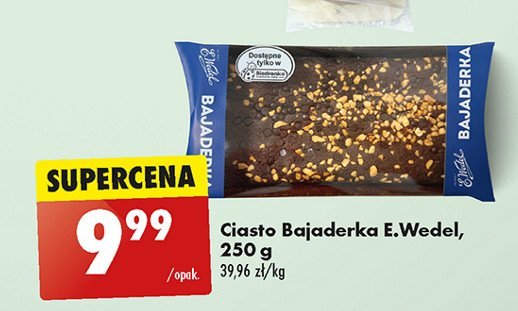 Ciasto bajaderka E. wedel promocja