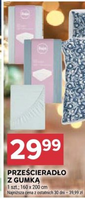 Prześcieradło z gumką promocja w Stokrotka