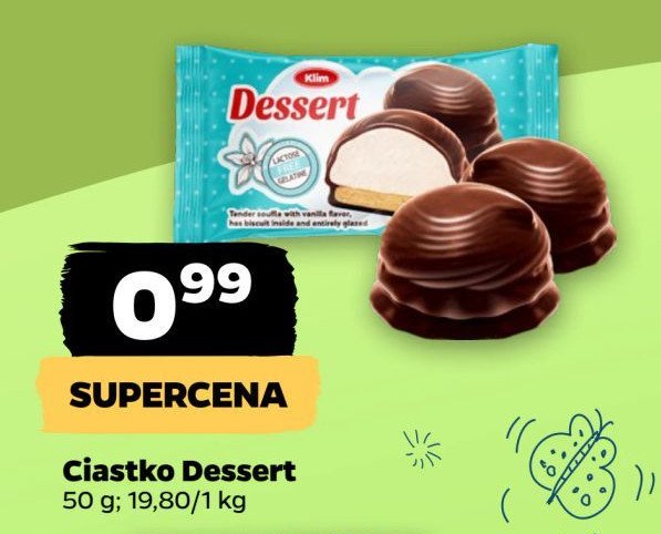 Ciastko dessert KLIM promocja