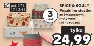 Puszki na ciastka 700 ml + 1.7 l + 3.4 l Spice&soul promocja