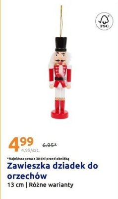 Zawieszka dziadek do orzechów promocja w Action