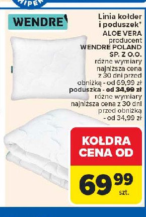 Ko艂dra aloe vera 155 x 200 cm Wendre promocja