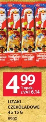 Lizaki czekoladowe 4 x 15 g promocja w Selgros