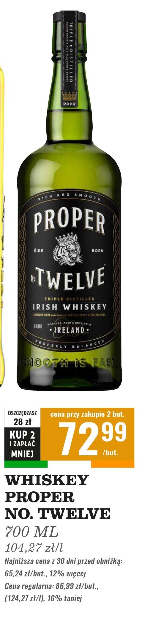 Whiskey Proper no. twelve promocja w Biedronka