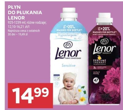 Płyn do płukania  różne rodzaje Lenor promocja w Stokrotka