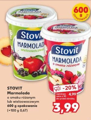 Marmolada różana Stovit promocja w Kaufland