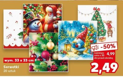 Serwetki 20 sztuk promocja w Kaufland