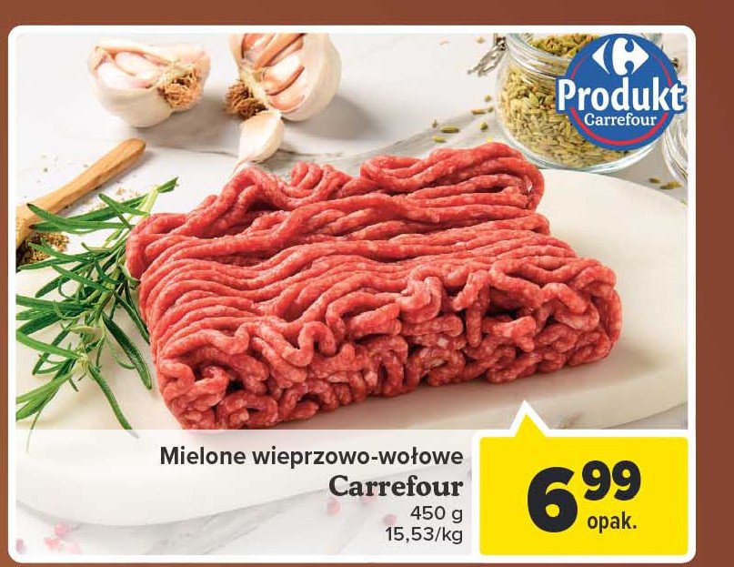 Mięso mielone wieprzowo-wołowe Carrefour promocja