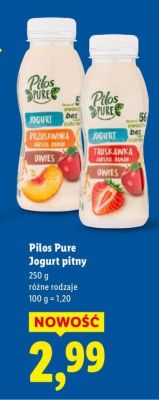 Jogurt Pilos Pure pitny promocja w Lidl