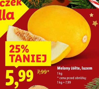 Melony żółte luzem promocja w Lidl