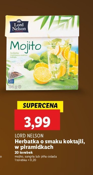 Herbata sangria Lord nelson promocja