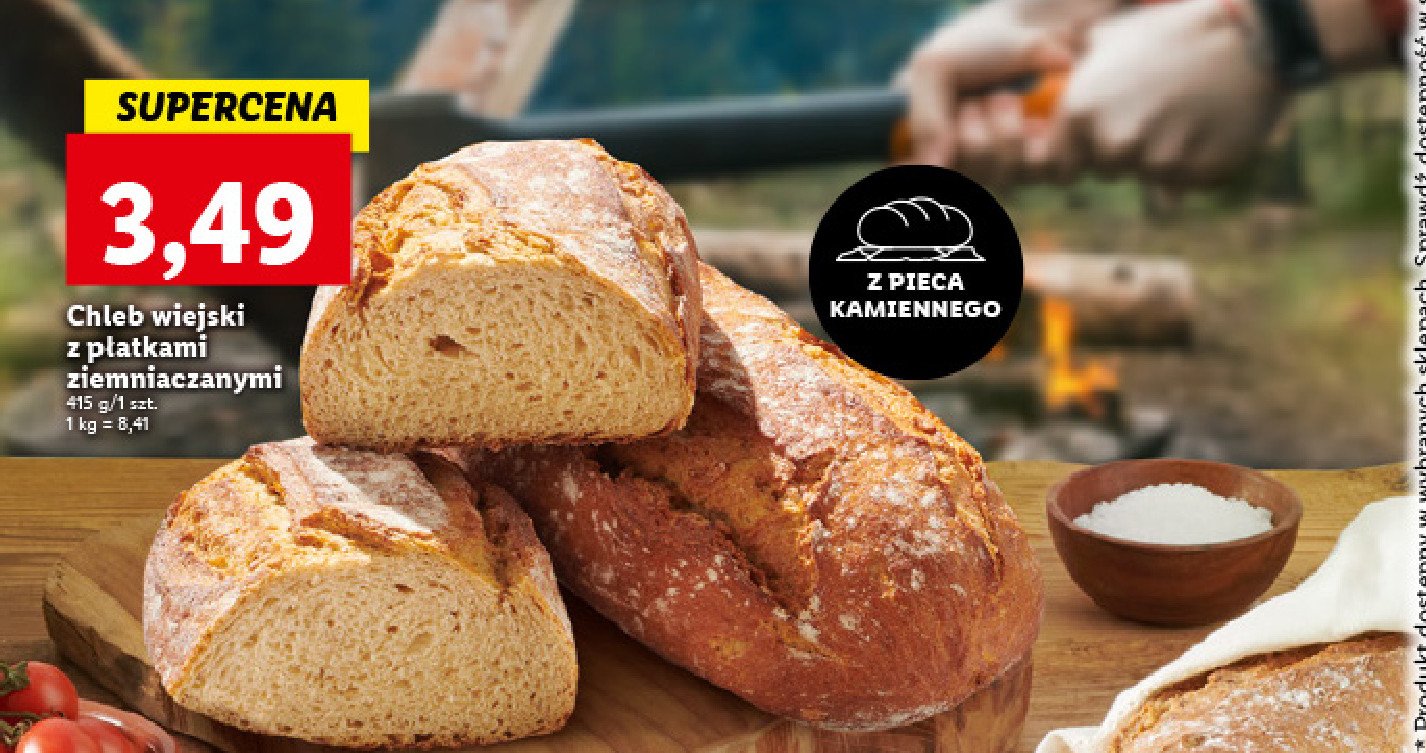 Chleb wiejski z płatkami ziemniaczanymi promocja