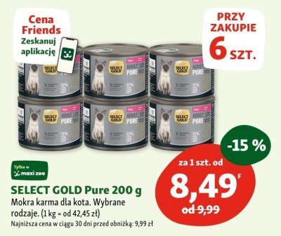 Karma mokra dla kota Pure 200 g promocja w MAXI ZOO