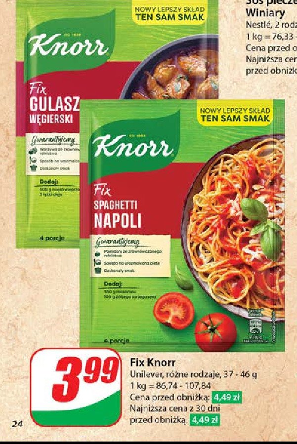 Gulasz w臋gierski Knorr fix promocja