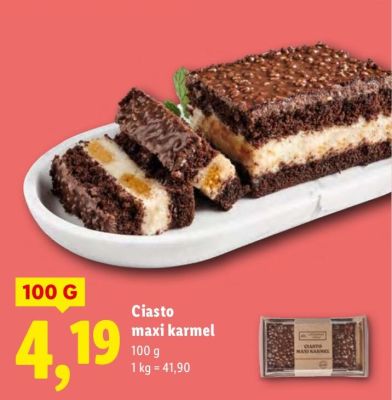 Ciasto maxi karmel promocja w Lidl
