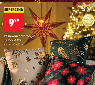 Poszewka dekoracyjna na poduszkę 40x40cm promocja w Biedronka