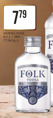 Wódka Folk 0,1 l 38% promocja w Dino